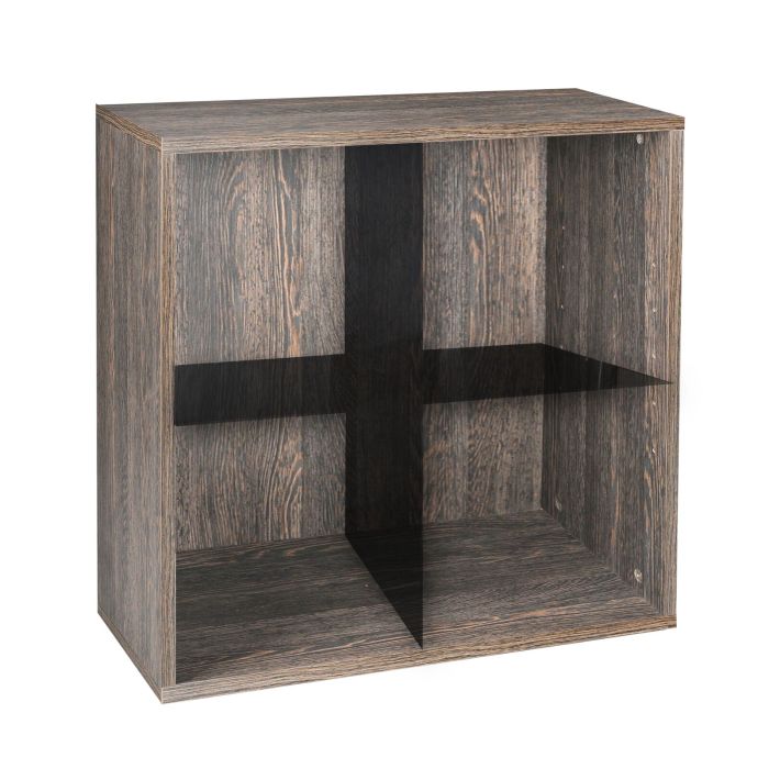 Rack module with metal cross, wenge