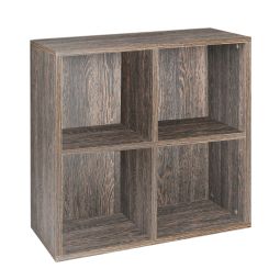 Rack module, 4 compartments, wenge